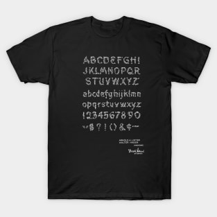 Font of Type Vintage Patent Hand Drawing T-Shirt